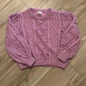 For Love & Lemons purple bon bon sweater!  Excellent condition-used